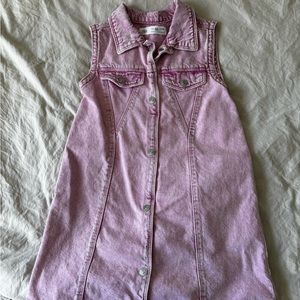 zara denim dress